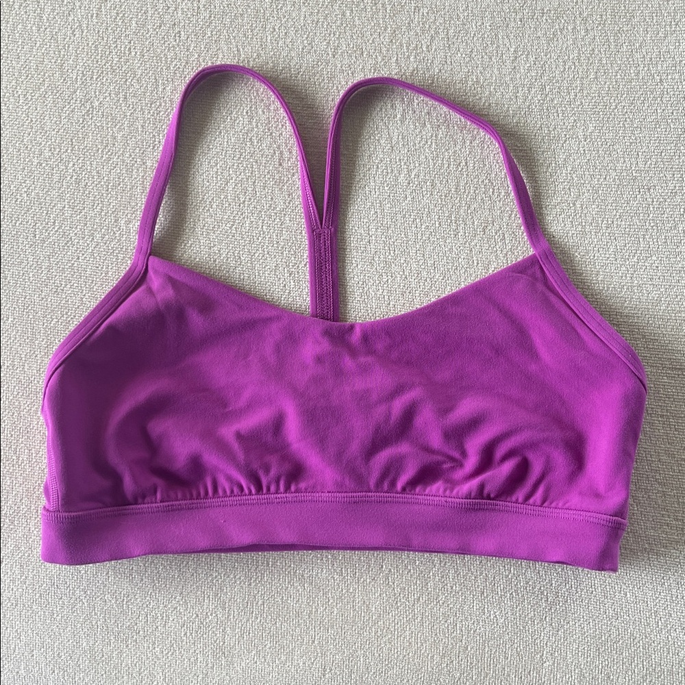 Lululemon Flow Y Nulu Bra *Light Support, A–C Cups Vivid Plum 10